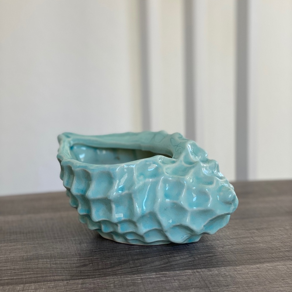 Blue Shell Vase 🐚 - Picture 2 of 5